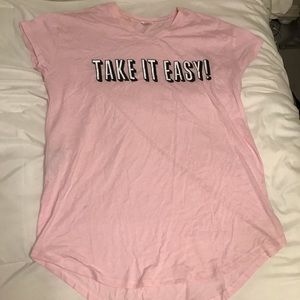 Light Pink Sleep Shirt